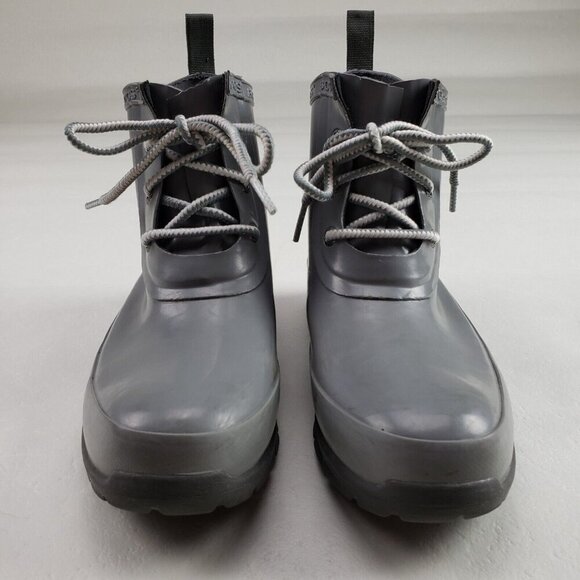Bogs Amanda Chukka Rain Boot Womens 6 Gray Lace Up Rubber Waterproof Ankle - Picture 4 of 10